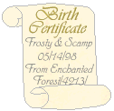 the family birth certificate